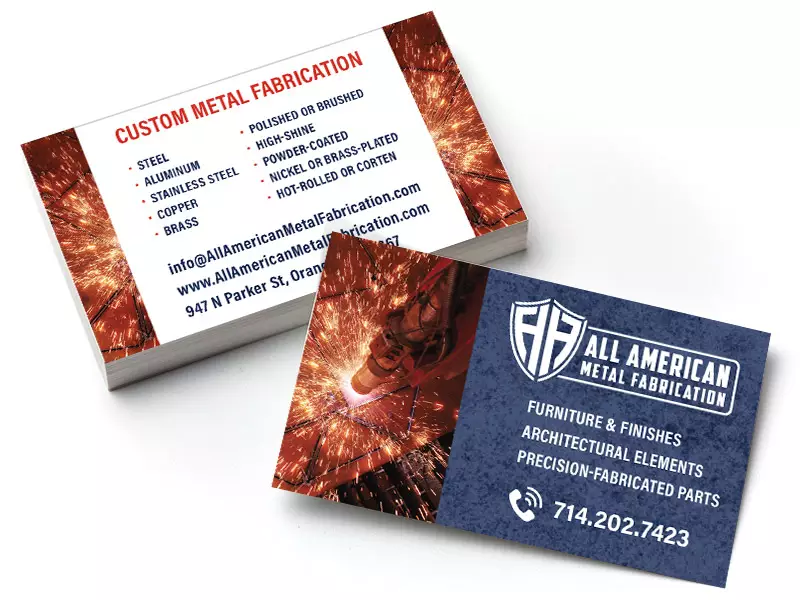 AA business card design